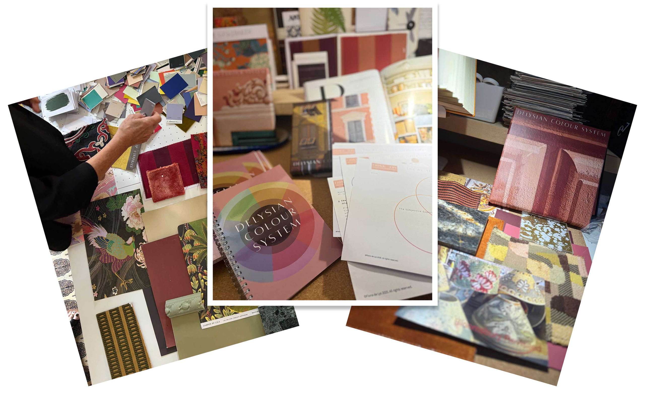 Personalised colour palette wheel by Fiona de Lys, interior colour consultant